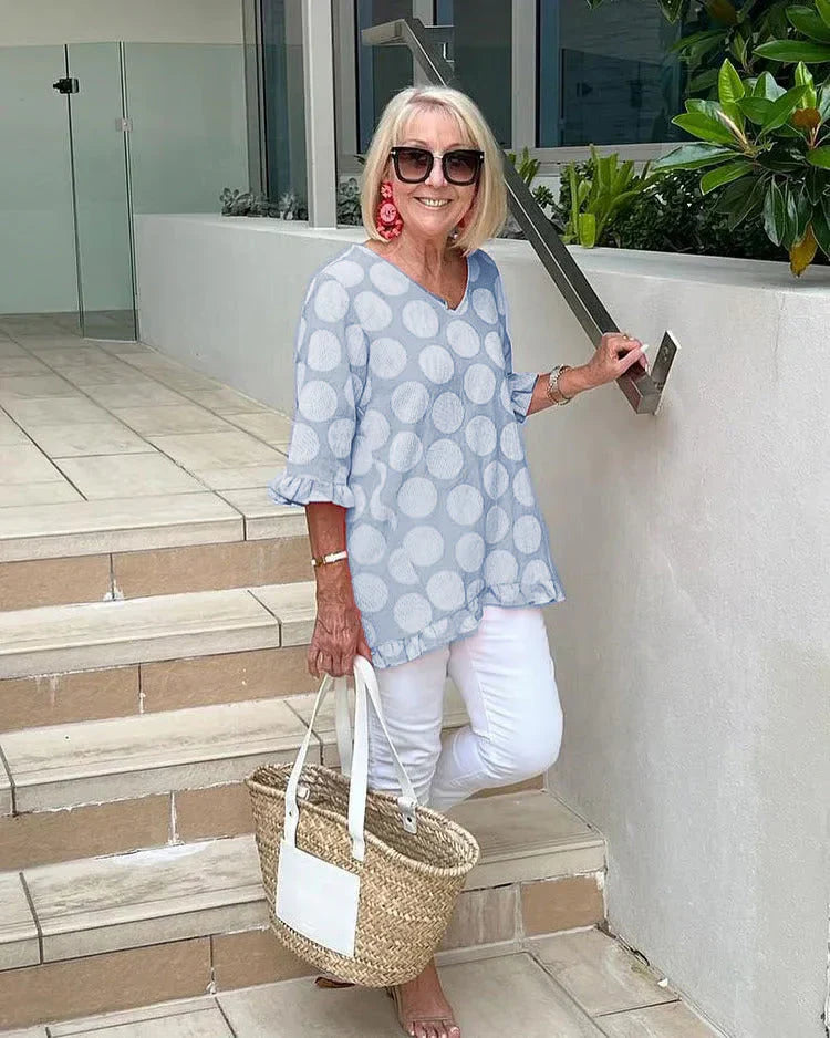 Valerie – Stylisches Polka Dot Top