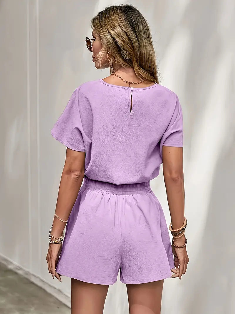 Aminna – Elegantes Top- und Shorts-Set