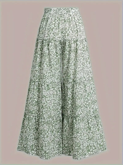 Pieta – Palazzohose mit hohem Bund und weitem Bein und Blumenmuster