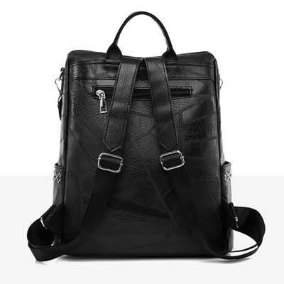 LEONIE™ | VERWANDELBARER LEDERRUCKSACK MIT NIETEN