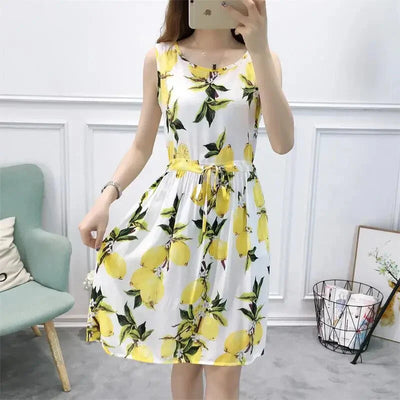 Mayuri – Bezauberndes Minikleid aus Baumwolle mit Print