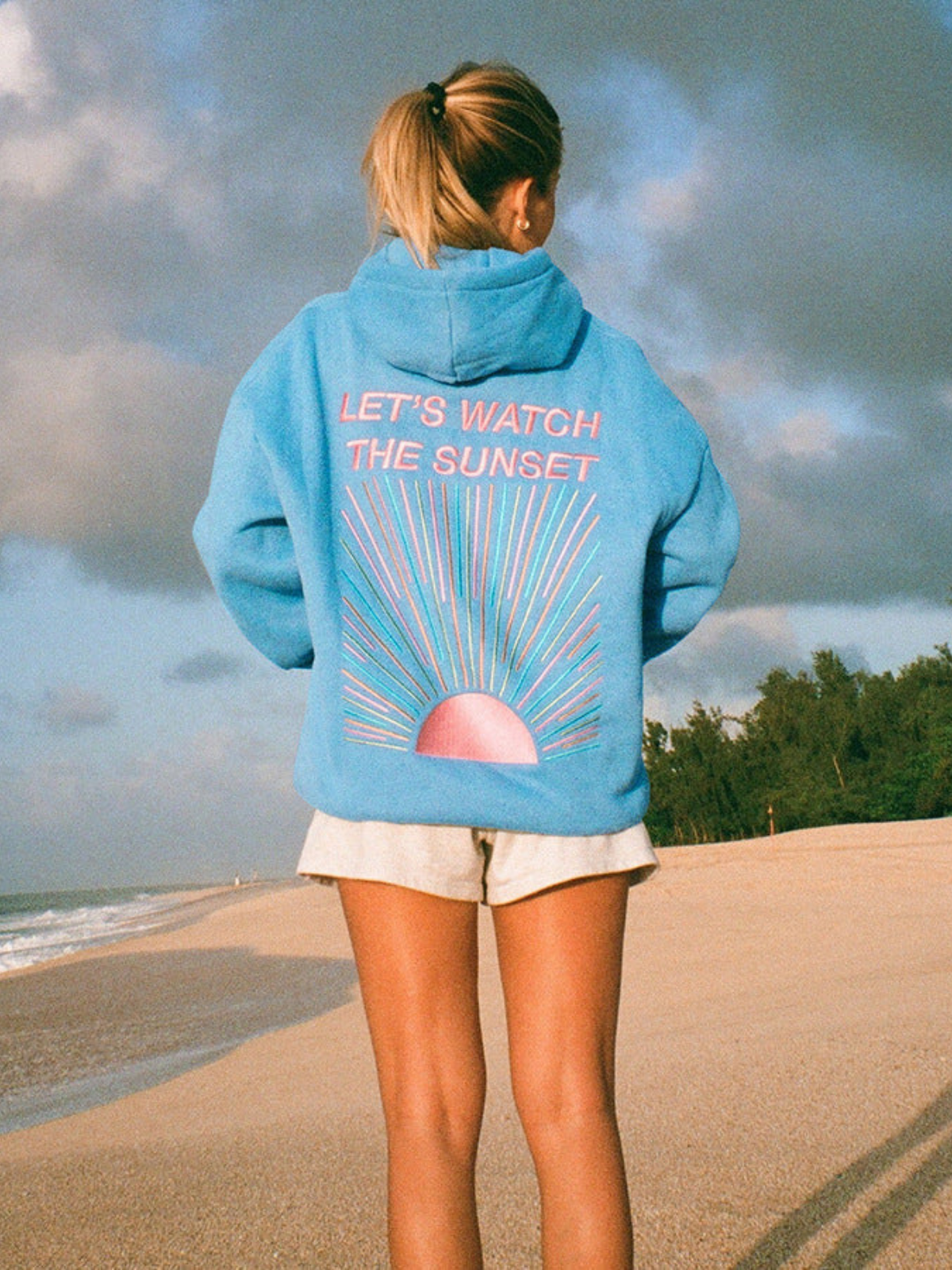 OPHELIA™ | Oversize-Kapuzenpullover aus Baumwolle mit Print