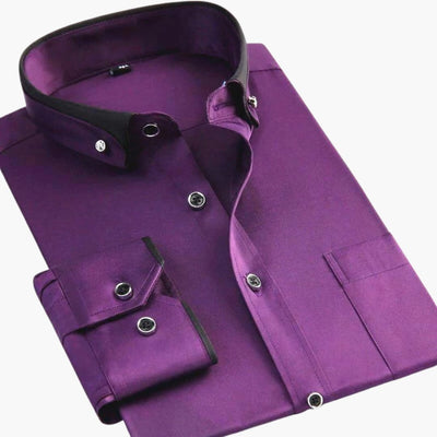 Langarm Hemd mit Kragen für Herren