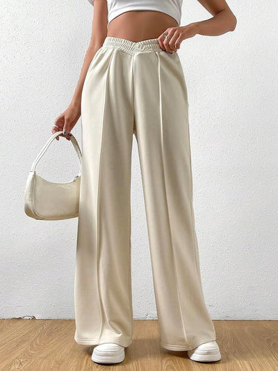 Jally – Hohe Taille Loungehose mit weitem Bein