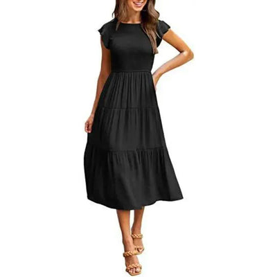 Paloma – Elegantes Midikleid aus Baumwolle mit Stufen