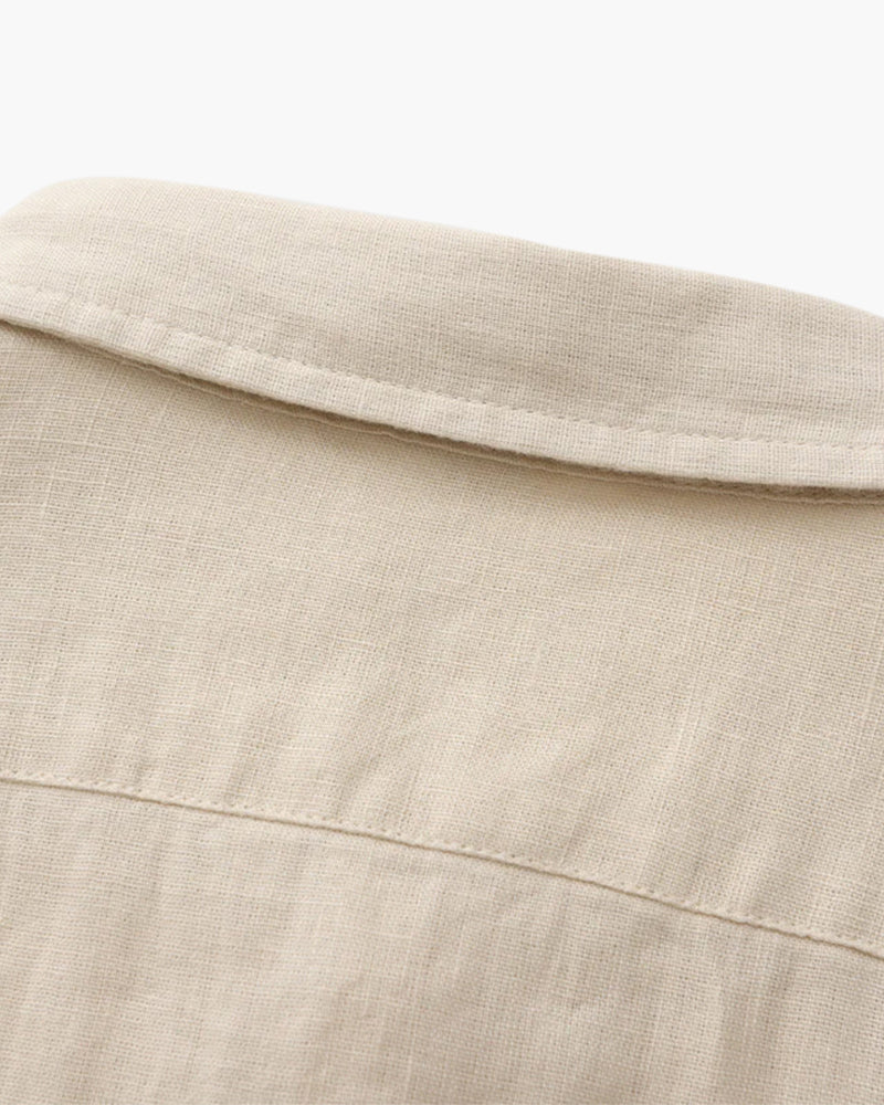 Kai | Lightweight Langarm Herren Sommer Leinenhemd