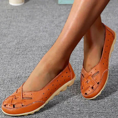 Melody – Stilvolle flache Lederschuhe