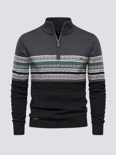 Norik | Modern Zip Fastening Herrenpullover