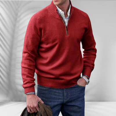 TOBIAS™ | Reißverschluss-Pullover aus Baumwolle