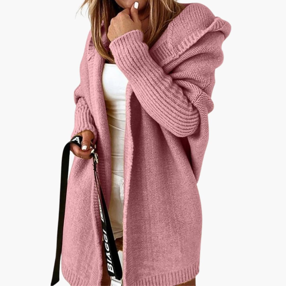 Strick Cardigan mit Kapuze für Damen