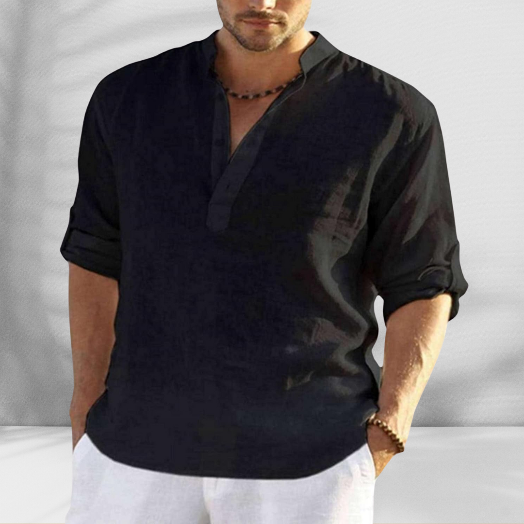 JANNIK™ | ELEGANTES HEMD AUS LEICHTEM STOFF MIT LEINEN-EFFEKT