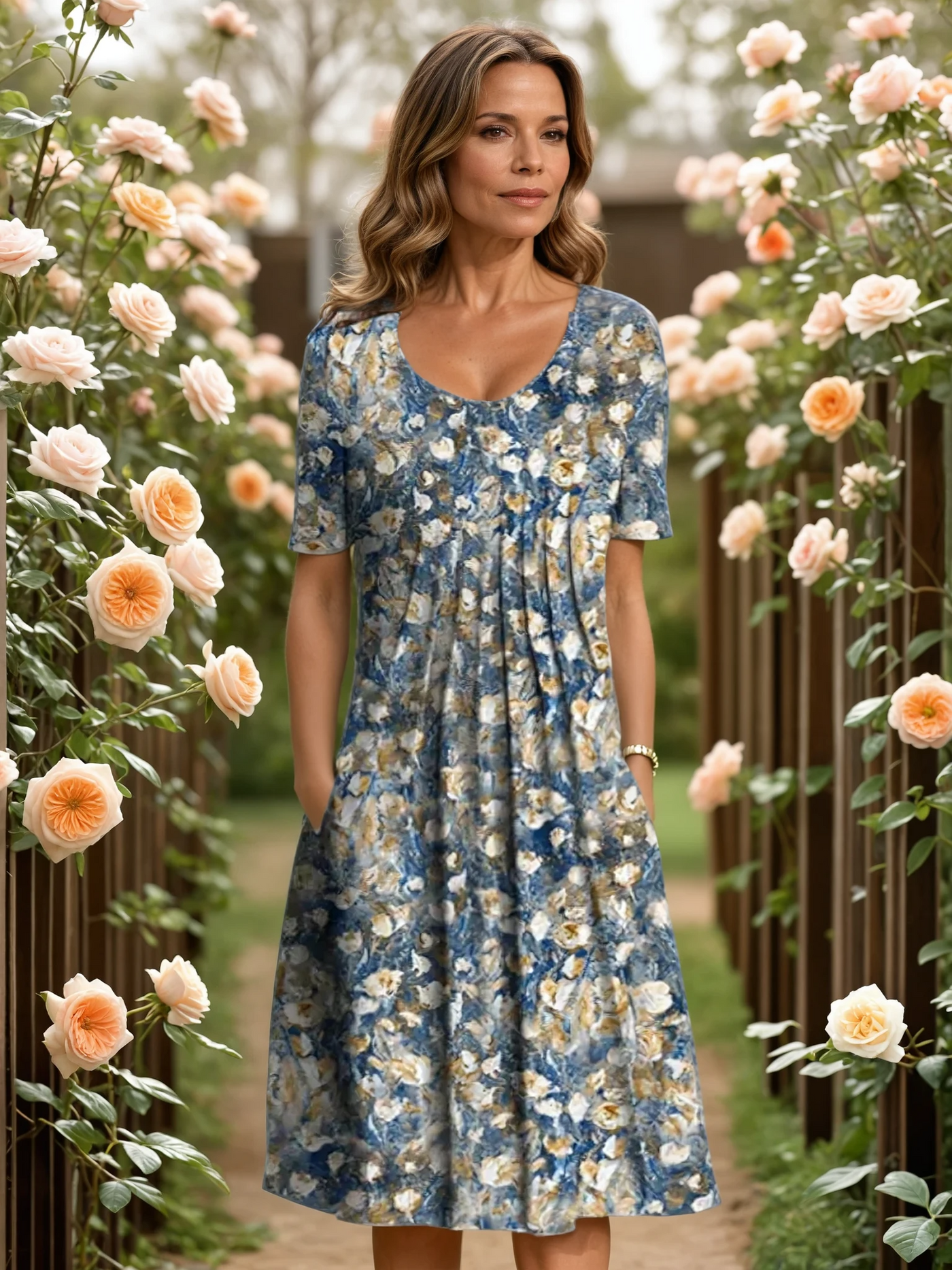 FIONA -  KLEID MIT FLIESSENDER ELEGANZ