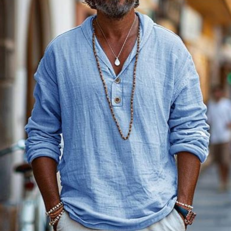 Nick | Herren Sommer Hemd | Langarm