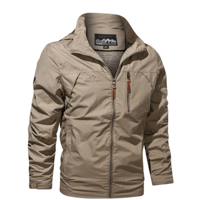 Regenjacke Herren Mit Stehkragen | Wasserabweisend Und Mit Reißverschluss