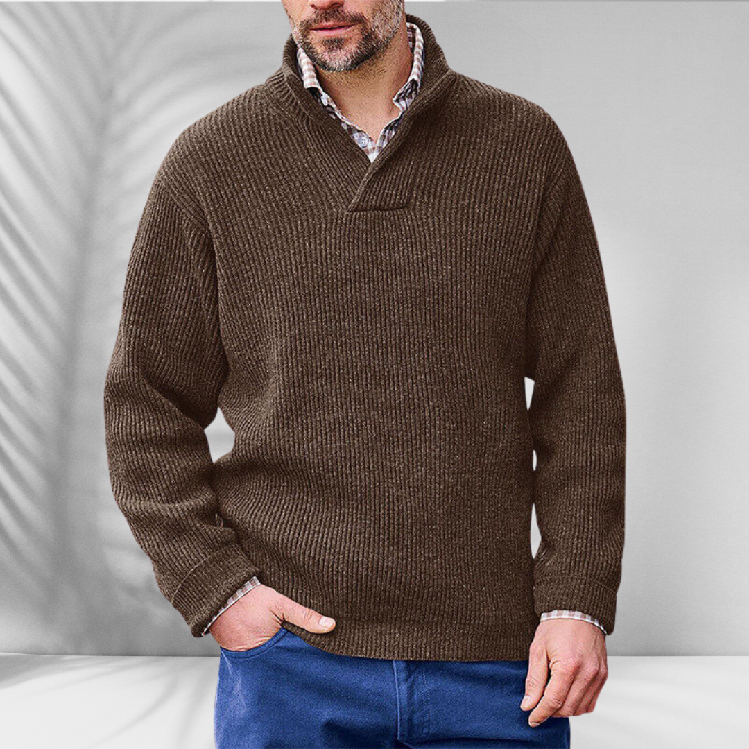 LUDWIG™ | Warmer Pullover mit V-Ausschnitt