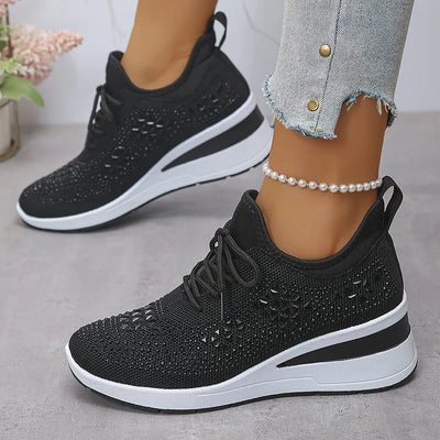 Giselle – Orthopädische Sneakers mit funkelnden Strasssteinen