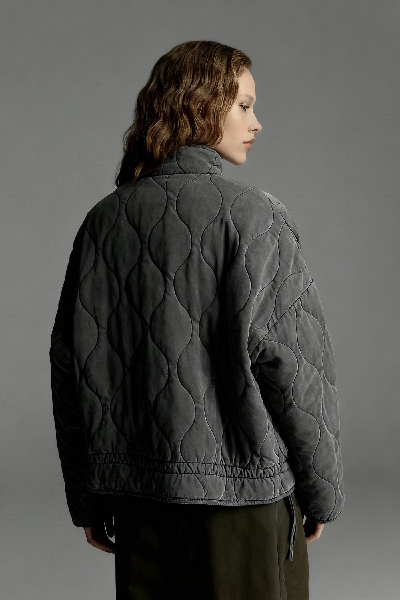 Kyrie | Damen Steppjacke Mit Hohem Kragen