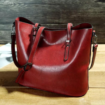 NICOLE™ | Vintage-Schultertasche aus Kunstleder