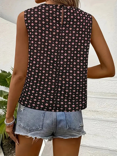Magdalena - tanktop mit rundhalsausschnitt und aufdruck