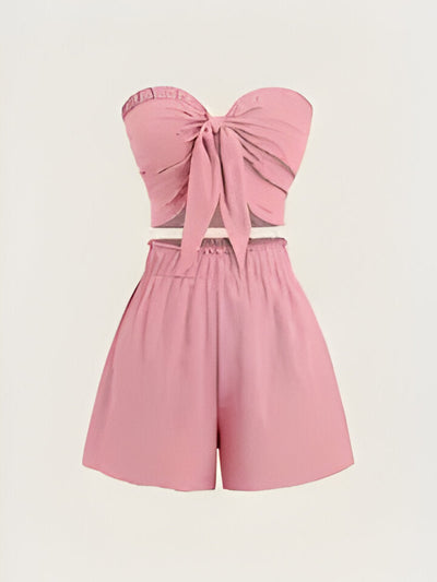 Audrina |  Romantisches Date am Meer Top + Shorts Slim Fit