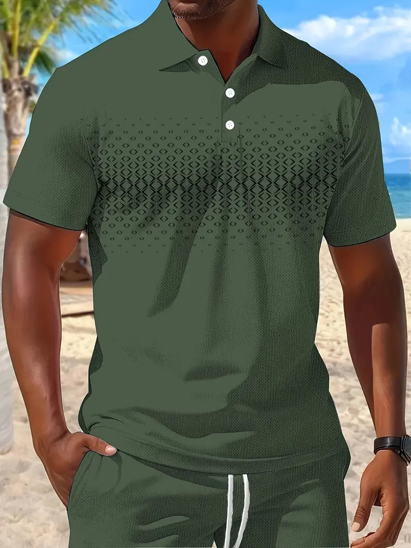 Zackary – Sommer Liches kurzärmliges Zweiteiler Set