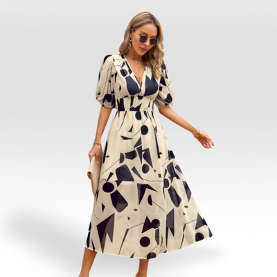 CHANTAL - CHARMES KLEID MIT V-AUSSCHNITT