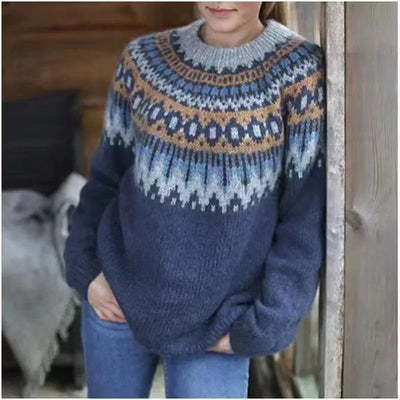 Schicker Pullover mit 3D-Muster für Damen