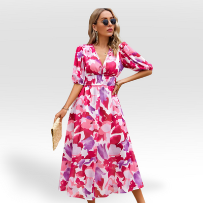 CHANTAL - CHARMES KLEID MIT V-AUSSCHNITT