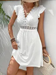 Florence | Women'S Summer V-Neck A-Line Dress