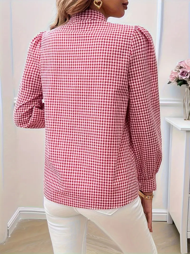 Liv - baumwollbluse mit schleife