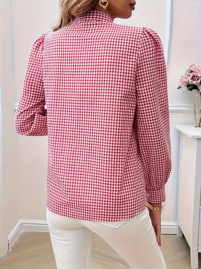 Liv - baumwollbluse mit schleife