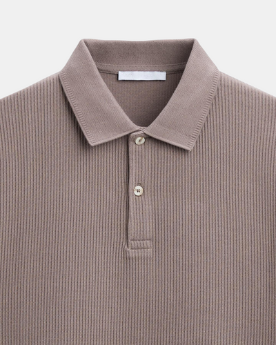 Herren-Strick-Poloshirt – Strukturierter Smart-Casual-Look
