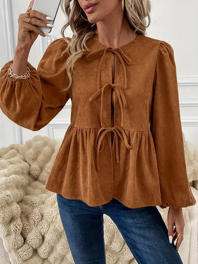 Hilma - stylische cordbluse