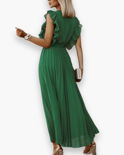 Damen Elegantes Bohème Kleid | V-Ausschnitt