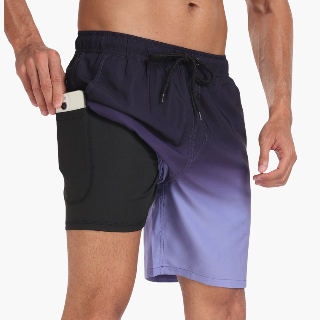 Schnelltrocknende Shorts - Herren Stretch-Shorts mit Innenslip