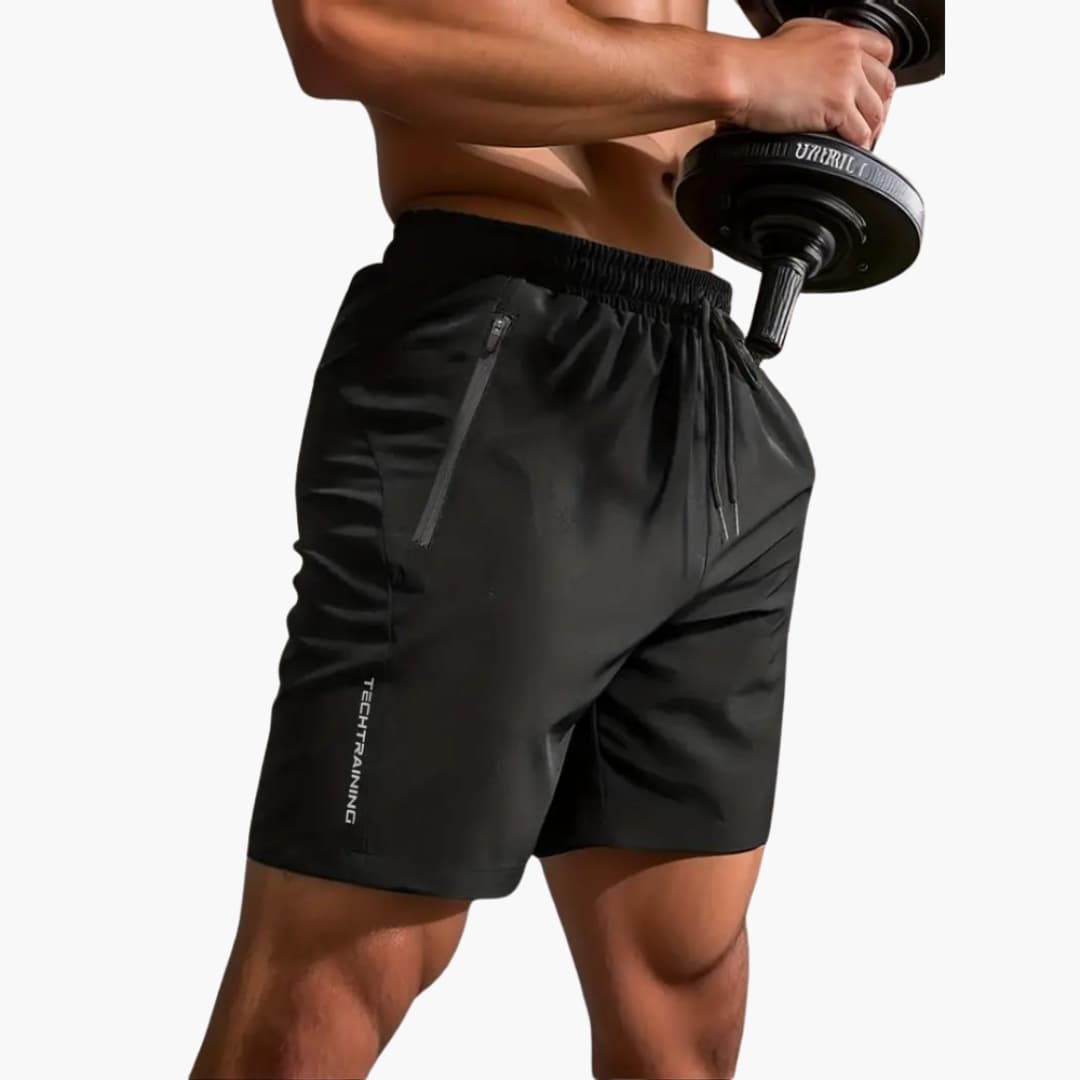 Herren Shorts aus Nylon mit Reißverschlusstaschen für den Sommer