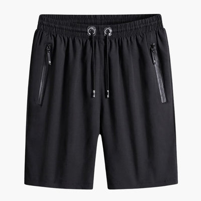 Herren Sommer Shorts mit Reißverschlusstaschen und Kordelzugbund