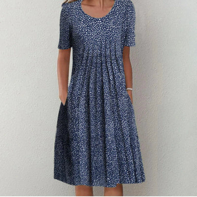 Grace | Effortless Floral Pocket Midi Dress