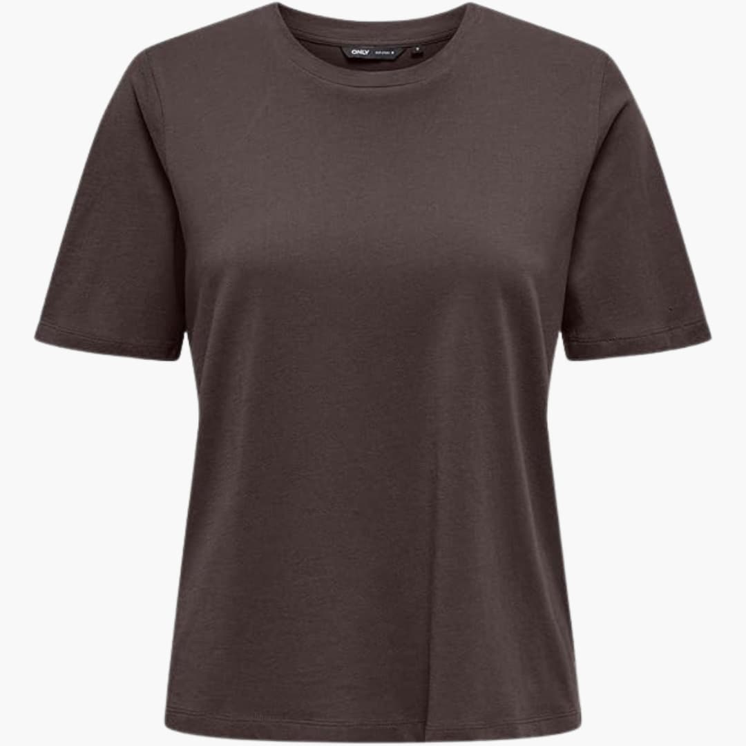 Damen T-Shirt mit Rundhals und kurzen Ärmeln aus Leichtstoff