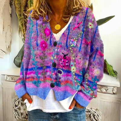 Eléa - blumenpullover für damen