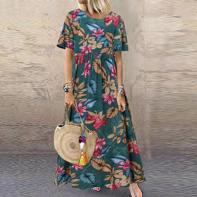 Juves – Boho Breeze Maxikleid mit Blumenmuster