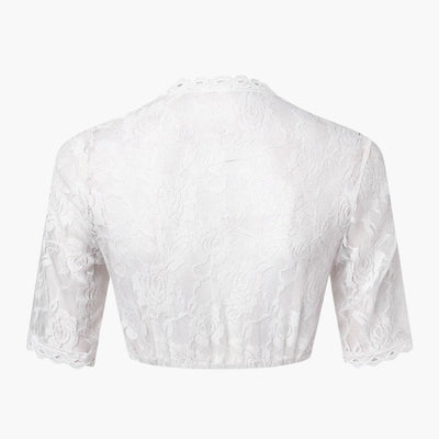 Spitzen V-Ausschnitt Dirndl bluse für Damen - Oktoberfest 2025