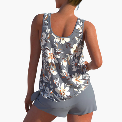 Zweiteiliges Tankini-Set für Frauen - Floral und bequem