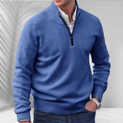 TOBIAS™ | Reißverschluss-Pullover aus Baumwolle