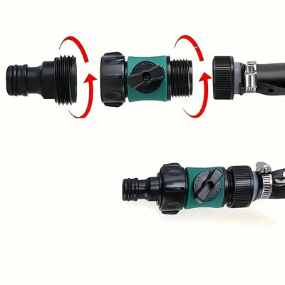 Universelles Trampolin-Sprinklersystem – Schwarzer PVC-Schlauch mit Sprühern für die Kühlung im Freien und das Spielen im Garten