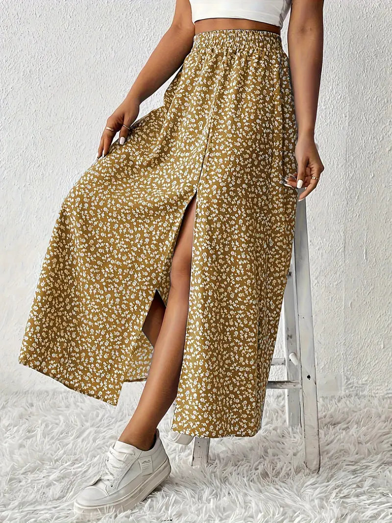 Aori – Elegante Maxiröcke mit hohem Bund und Blumenmuster