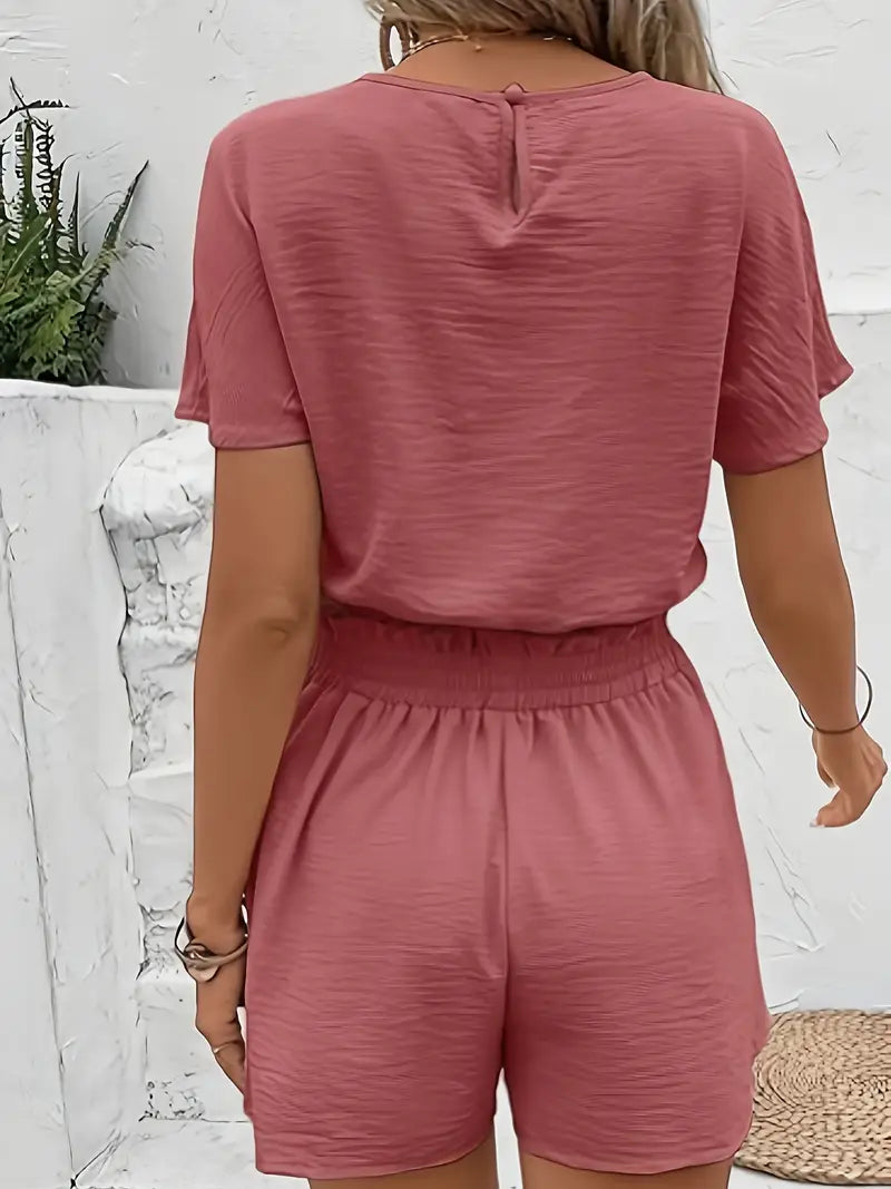 Aminna – Elegantes Top- und Shorts-Set