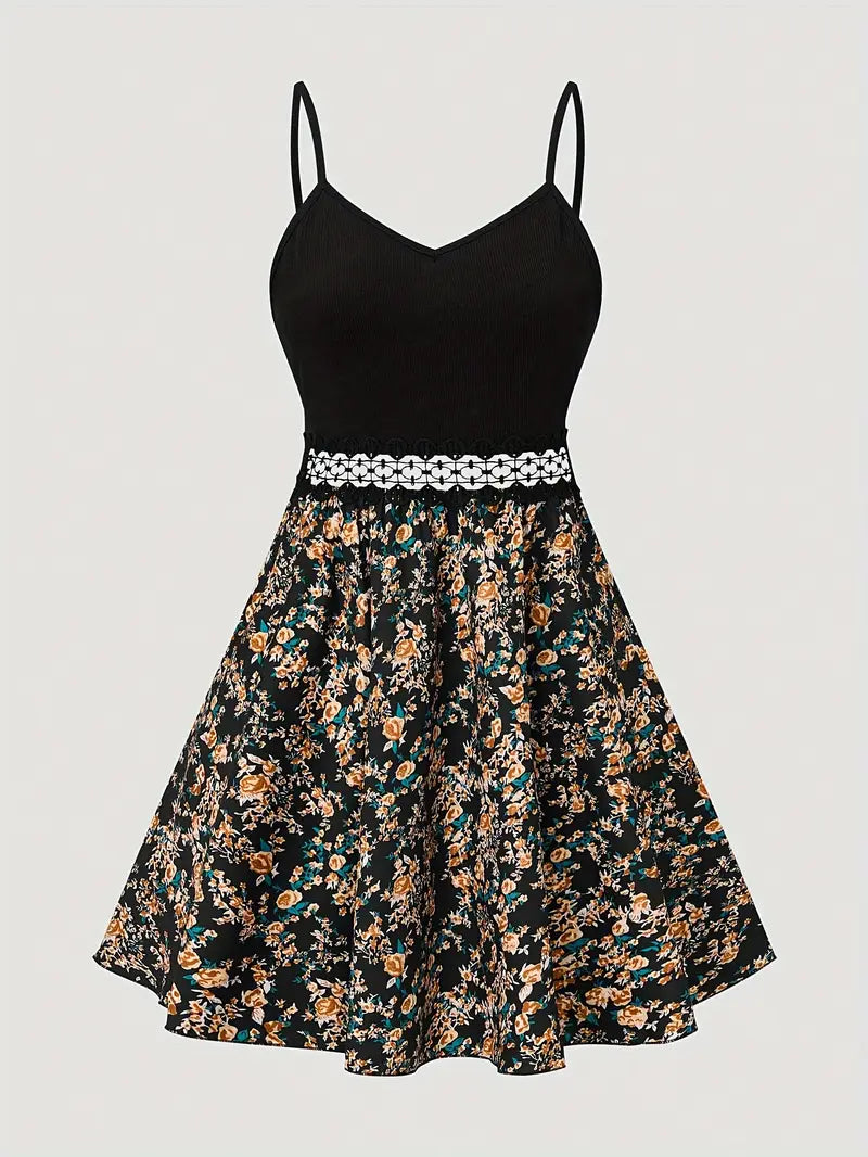 Aniella – Blumen-Camisole-Kleid