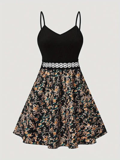 Aniella – Blumen-Camisole-Kleid