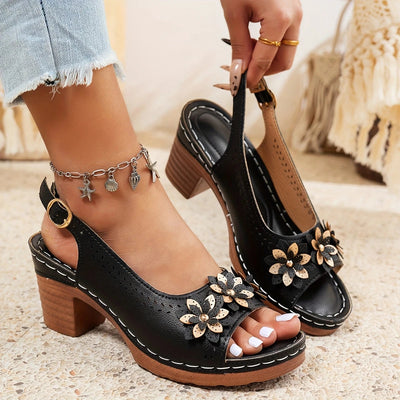 FLORIVA - ELEGANTE SANDALETTE MIT HOHEM ABSATZ